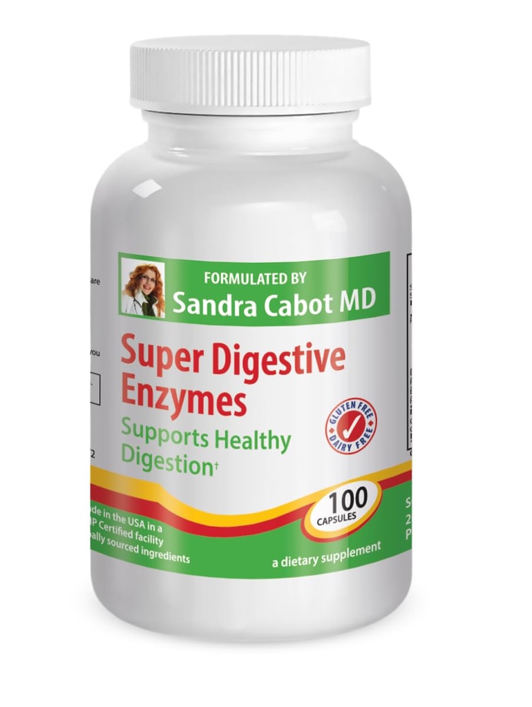 Super Enzymy trawienne - Suplement do Enzymów trawiennych, Lepsze trawienie, Metabolizm i Zodżywiacz Wchłanianie, Bloating and Gas Relief, Zaparcia Relief