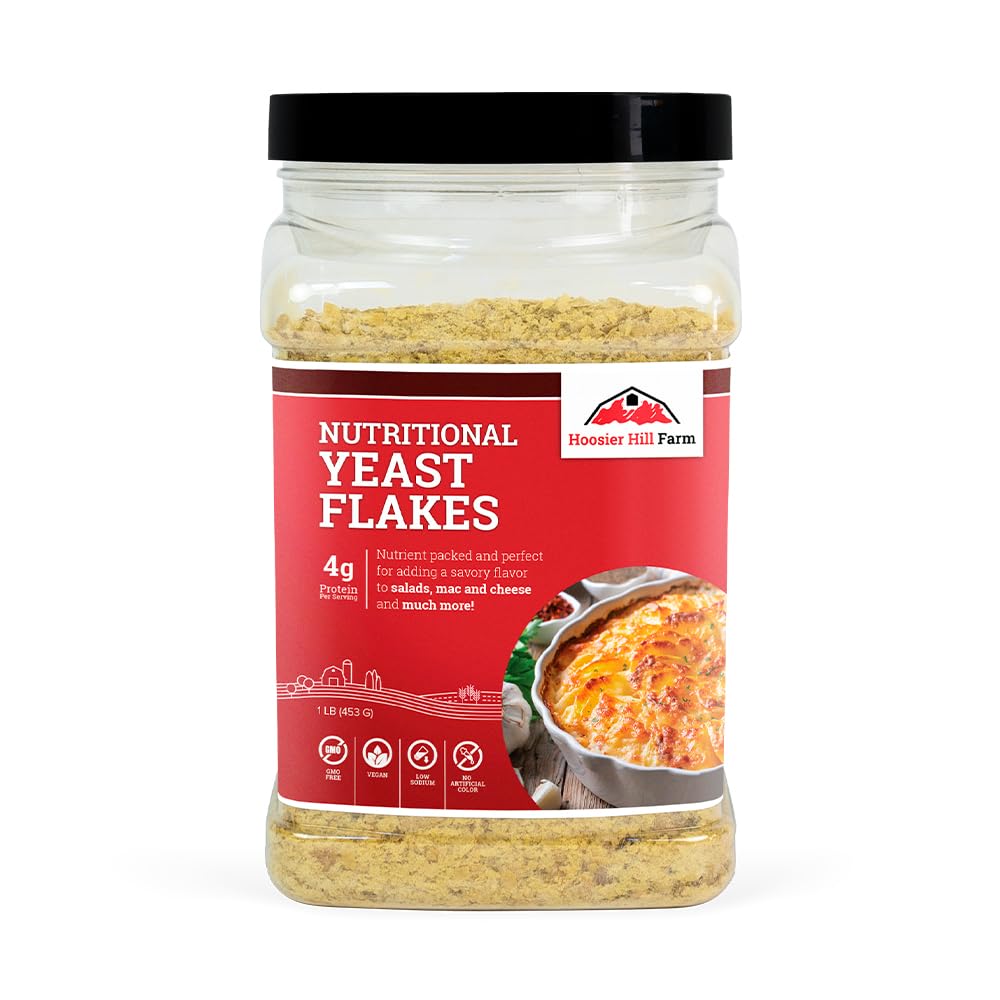 Hoosier Hill Farm Nutritional Yeast Flakes, 1LB (opakowanie po 1)