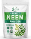 Proszek Neem Leaf organiczny do skóry, włosów i krwi 8oz (226g) 124; Azadirachta Indica 124; USDA Certified by Proud Planet