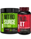 Jacked Factory Nitrosharge Pre- Trening w Black Cherry & N.O. XT Wzmacniacz tlenku azotu dla mężczyzn i kobiet