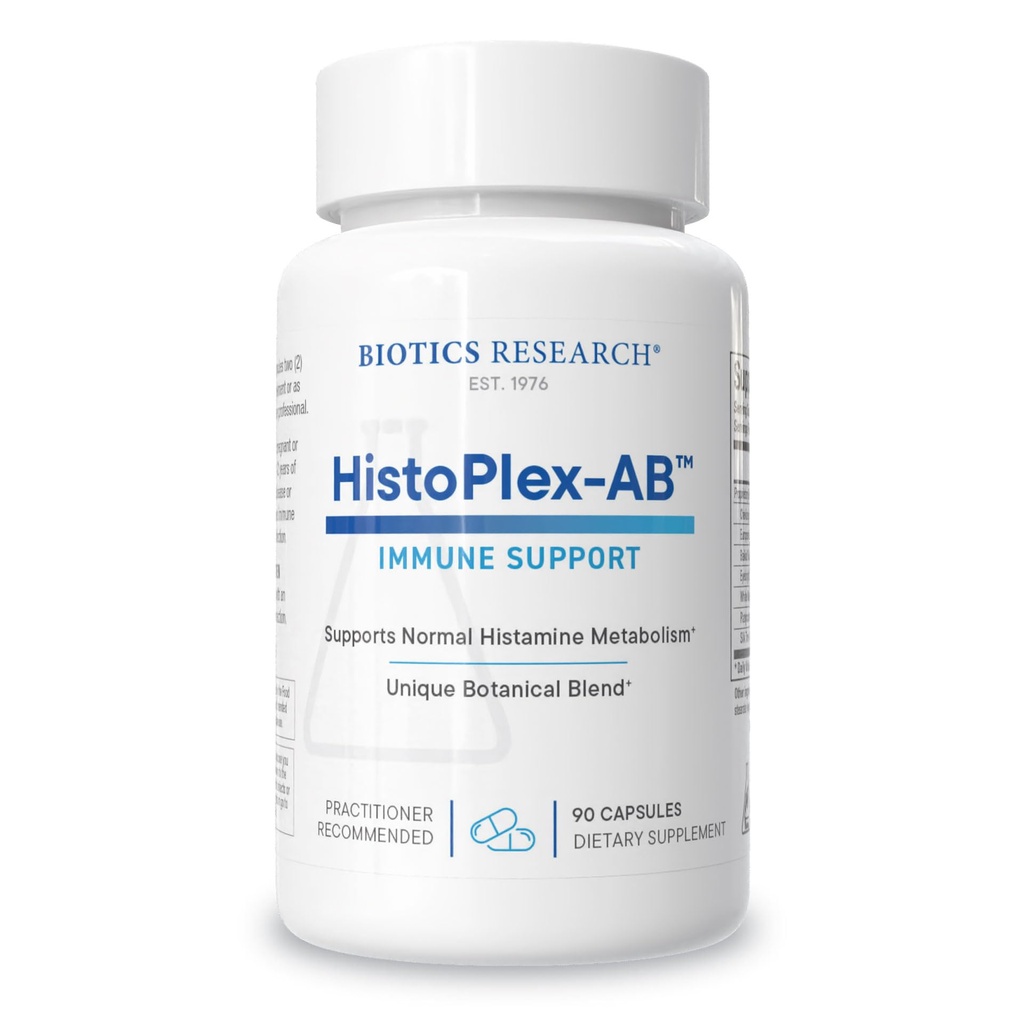 Biotics Research HistoPlex- AB ™ - Naturalna anty- histamina, wsparcie immunologiczne, alergia Buster, oddychanie łatwiejsze, potężny mieszanka botaniczna 90 Kapsułki