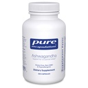 Pure Encapsulations Ashwagandha - 500 mg Ashwagandha Extract - Metabolizm & Wsparcie stresowe - Wsparcie immunologiczne - GMO Free & Vegan - 120 Kapsułki