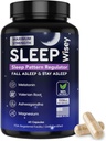 Wisey Natural Sleep Aid - Promotes Healthy Sleep and Relaxation - Ziołowy suplement do snu dla dorosłych z Valerian, Melatonin, Magnez, Ashwagandha - Non-Habit Forming - 60 Kapsułki