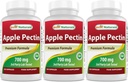 Najlepszy przyrząd Apple Pectin 700 mg - Fiber dietetyczny - Wsparcie jelitowe - 120 Kapsułek (120 sztuk (opakowanie po 3))