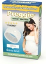 Preggie Anti-Nudności Opaski - Poranne Relief Chorób - Klinicznie Tested Nudności Relief - Nudności Relief - Akupresyjny Pasek - Side Effect Free - 2 Pary, Zestaw 4 Paski - Biały