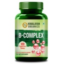 Himalajski kompleks organiczny witaminy B z 100% RDA B1, B2, B3, B5, B6, B9 & B12