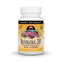 Źródło Naturals Resveratrol, dla serca i zdrowego starzenia * - 200 mg- 60 Kapsułki wegetariańskie