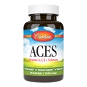 Carlson - ACE, Witaminy A, C, E + Selen, Zdrowie komórkowe i wsparcie immunologiczne, Przeciwutleniacz, 90 Softgels
