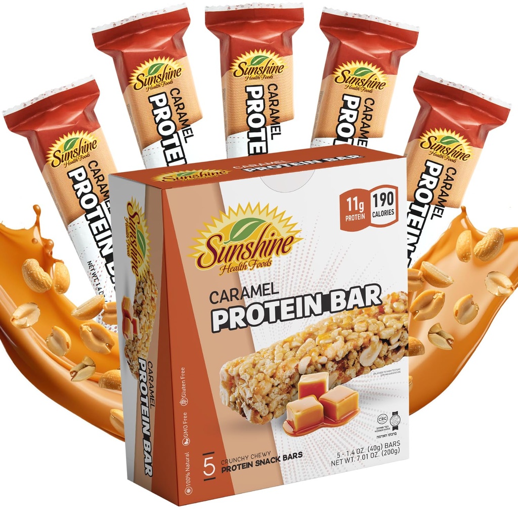 Bezglutenowe bary proteinowe, 5 karmelowych, zdrowych barów proteinowych do aktywnego życia, idealne bary proteinowe do zamiany posiłku, doskonałe wysokie bary proteinowe do odzyskiwania mięśni i trwałej energii