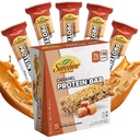 Bezglutenowe bary proteinowe, 5 karmelowych, zdrowych barów proteinowych do aktywnego życia, idealne bary proteinowe do zamiany posiłku, doskonałe wysokie bary proteinowe do odzyskiwania mięśni i trwałej energii