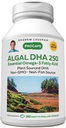 ANDREW LESSMAN Algal DHA 250mg 360 Softgels - Omega- Oleje bazujące na plantacjach, Naturalne Algi Morskie, Wysokie DHA, Non-GMO, Wysoka potencja, No Stomach Upset, No Fishy Aftertaste. Małe łatwe do połknięcia
