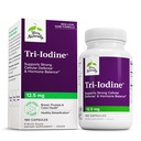 Terry Natural Trijod - Wsparcie zdrowia tarczycy - Pomaga Hormon Równowaga z jodem molekularnym z Kelp - Funkcje Jodek potasu i sodu - Wsparcie mózgu i energii - 12.5 mg, 180 Kapsułki