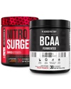 Jacked Factory Nitrosquide Thermogenic Pre- Trening w Pomarańczowym Ananasie i BCAA w Punch Owoce do Rekombinowania Ciała, Budowa mięśni i Odzysk