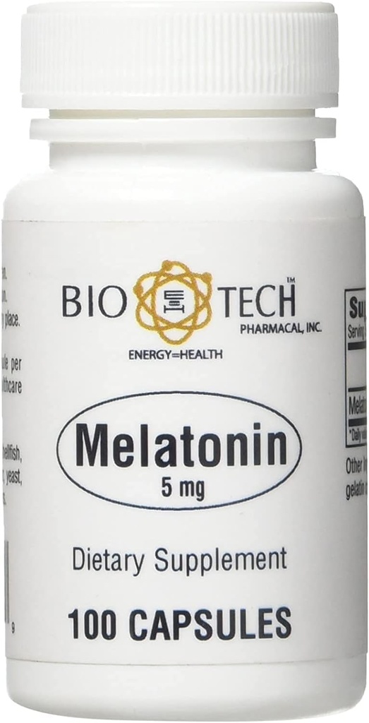 Bio- Tech Farmaceutyczna melatonina (5 mg, 100 kapsułek)
