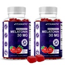 Witamatic Sugar Free Melatonin 30mg per Gummy - 60 Servings - 60 Gummies wegetariańskie - Non-Habit Forming Supplement (60 Count (Pack of 2))
