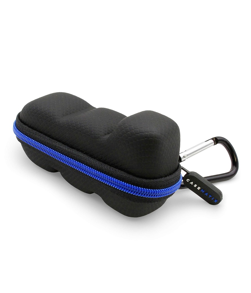 Casematix Astma Inhaler Case Travel z Lanyard i Clip- na Keychain Carabiner, Zawiera Inhaler Holder tylko przypadku, czarny