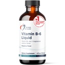Designs for Health Witamina B6 Liquid - 50mg B6 with Magnezu Chelate + Cynk Supplement - Absorbs Easy + Great Desting Malina Flavor (24 Servings / 4 Fl Oz)