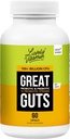 LIVELY VITAMIN CO. Great Guts Probiotic - 100 Miliard CFU Probiotic - Balance Gut Microbiome, GI Tract, Zapalenie, Niestrawność, Refluks, Zdenerwowany stomach, & Biegunka - 60 Czapki
