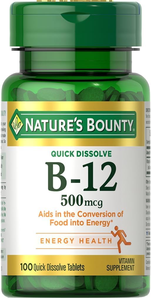 Nature 's Bounty Witamina B- 12 500 Mcg, 100 Hrabia