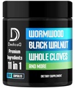 11in1 Kapsułki Wormwood - 180 Kapsułki Ekstrahowane z czarnego orzecha, Goździki, Ginger, Turmeric, Apple, Berberine HCl & More - Wsparcie immunologiczne System dla 3 Miesiące