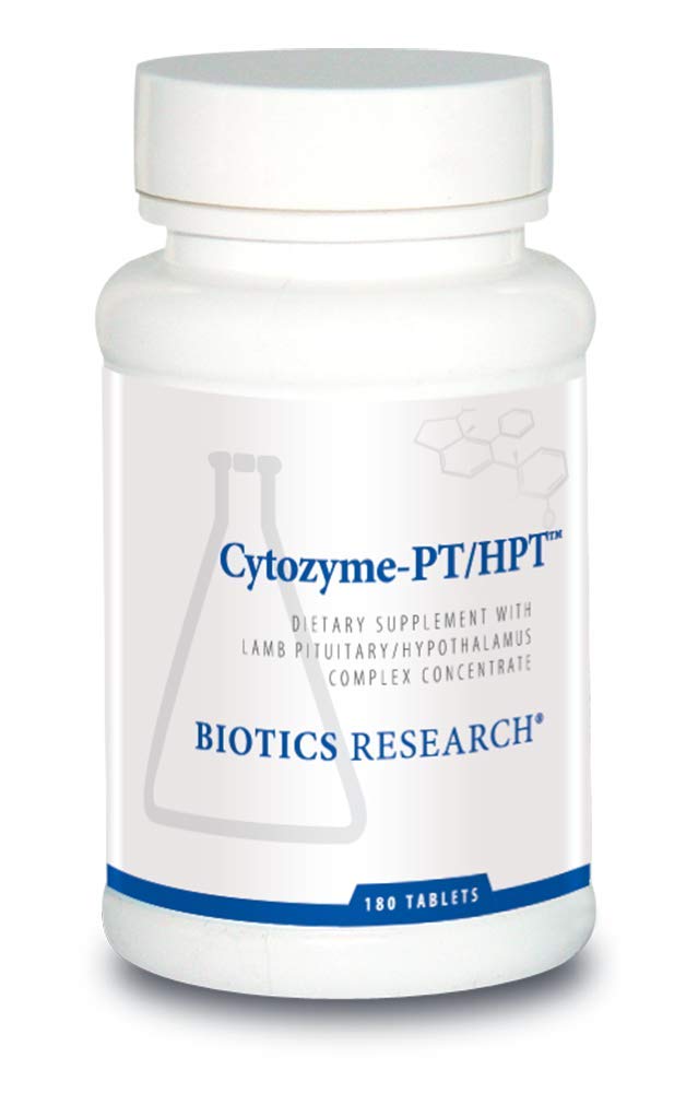 Badania nad biotyką Cytozyme PT HPT Lamb Przysadka podwzgórza Kompleks, Wspomaga Funkcję Przysadki i podwzgórza, Nadnercza Zdrowie, Mózg Boost 180 Tabletki