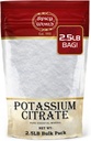 Proszek Cytrynian potasu 2,5 LB (40 Oz) Luzem - Czyste składniki, Luzem potasu Cytrynian suplement, Wegan, Grade- przez Spicy World