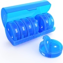 Cotygodniowy Pill Organizator 7 Dzień 2 razy dziennie, Sukuos Duży Pigułka podróży na pigułki / Witamina / Olej rybny / Suplementy, Daily Medicine Organizator Box, BPA Bezpłatne pióro Case, Łatwy do czyszczenia