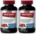 Immune Defense - Goji Berry Extract Complex - Natural Vitality Pills, Potężny przeciwutleniacz, Pomegranat Extract, Body Detox Complex, Holistic Wellness Support, Natural Energy Boost, 2 Bot 120 Czapki