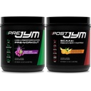 Pre JYM Candy Candy Wstępny trening Proszek i post JYM Aktywne Matrix Post- Workout Suplementy Bundle, 30 Służenia Każdy