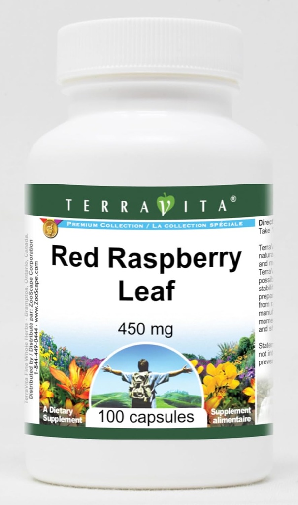 Czerwony liść malinowy - 450 mg (100 kapsułek, ZYN: 511172)