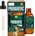 Probiotyki Canis & Cattus dla kotów - Probiotyki płynnych kotów z Digestive Enzymes for Gas, Bloating, Biegunka & Upset Stomach - Easy- Mix Drops - 2 oz