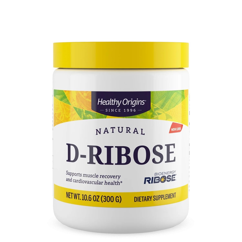 Zdrowe początki proszku D- Ribose (BioEnergy, Non-GMO, Gluten Free, Wsparcie energetyczne, Heart Support), 10.6 unce