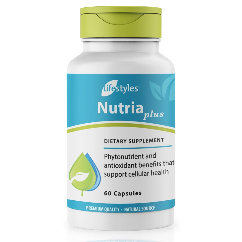 Lifestyle NutriaPlus Suplement przeciwutleniający - Herbal Immune Support & Multivitamina z Selenium, Witamina C, Zielona herbata, Czosnek i więcej - Made in Canada - 60 Kapsułki (60 Kapsułki (Opakowanie 1))