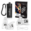 Koncert Hearprotek Ear Plugs, 2Pary Reality High Fidelity Musician Ear Plugs for Concerts Loud Music- Noise Reduction Ear Protection Zatyczki do uszu Rave, Festival, Muzyka, Tinnitus Relief