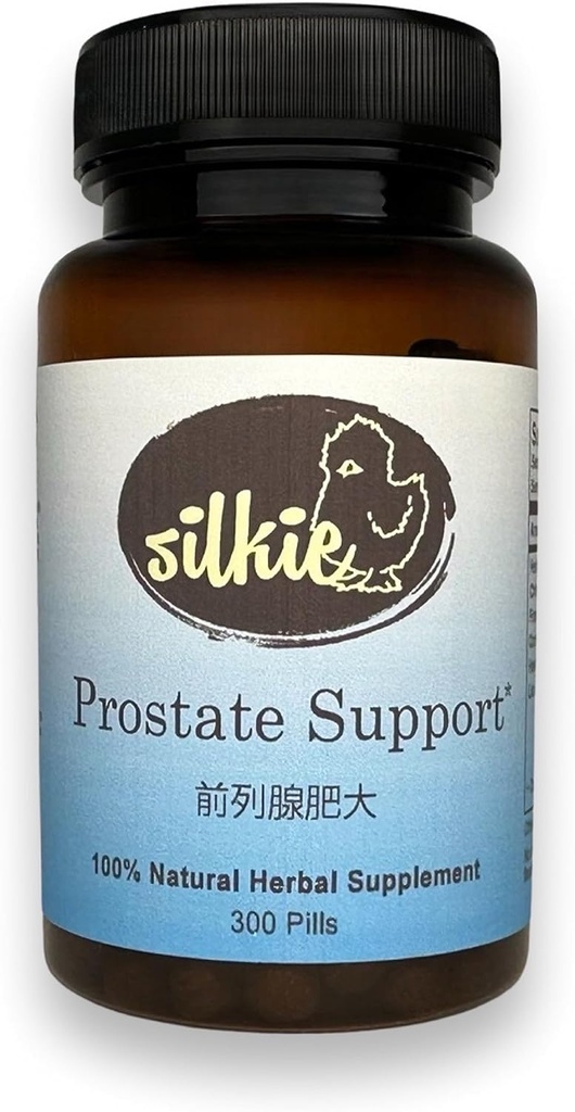 Silkie Zioła Prostate Support - Ulga w moczu, Kontrola pęcherza moczowego, Zmniejszenie częste oddawanie moczu, 300 Liczba