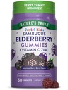 Nature 's Truth Kids Elderberry Gummies Birth124; 50 Hrabia Birth124; z cynku i witaminy C Birth124; Wegan, Non- GMO & Gluten