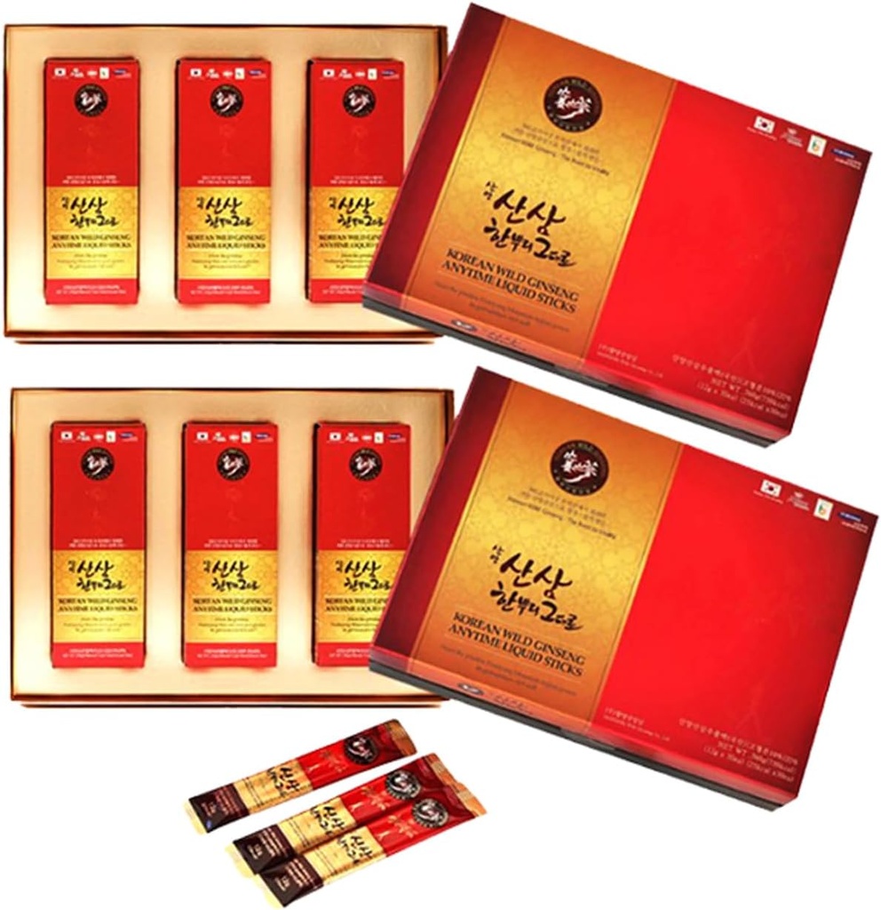 Koreański dziki Ginseng w każdej chwili Liquid 30 Stick 2 Set- 2 miesiące dostaw