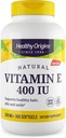 Zdrowe początki witaminy E 400 j. m. (Naturalne, Non-GMO, Gluten Free, Wsparcie skóry, Wsparcie sercowo-naczyniowe), 360 Softgels