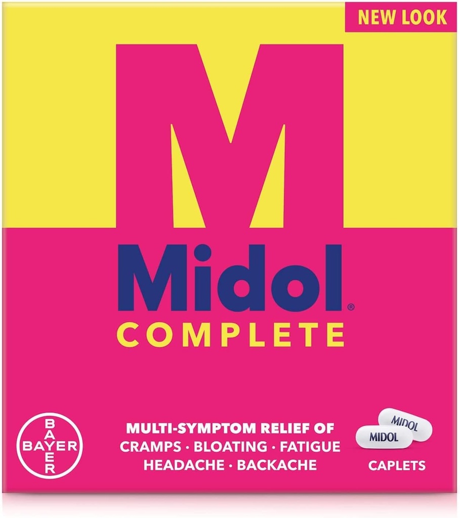 Midol Kompletne kapsułki, 24- Count (Opakowanie po 2), Opakowanie może Wary
