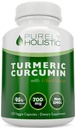 Kurkumina kurkuminowa z BioPerine - 120 Kapsułek wegańskich - 700mg tumerów na kapsułkę - z ekstraktem Black Pepper 95% Curcuminoid