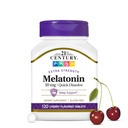 21. Century Melatonina 10mg Dodatkowa Siła, 120 Hrabia, Szybkie rozpuszczanie Sleep Pomoc dla dorosłych, Promotes Relaxation and Restful Sleep, Non-Habit Forming, Gluten- Free, Cherry Flavor