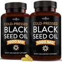 Nowy wiek Olej z nasion czarny Softgel kapsułki - Premium Cold- Pressed Nigella Sativa Producing Pure Black Cmin Seed Oil - Non-GMO & Vegetarian (120 Softgels)