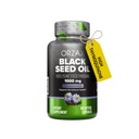 ORZAX Olej z nasion czarnego wyciskany na zimno 100% Czysty 124; Non-GMO - bogaty w Omega 3 6 9 i Thymochinon 124; Czarny Kmin Nigella Sativa Olej do immunologicznego wsparcia, Włosy, Skóra, Twarz (1000 mg - 90 kapsułki Softgel)