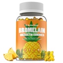Liposomal Bromelain z Quercetin Gummies, 1000mg Suplement Bromelain dla kobiet i mężczyzn, z Probiotyki, Enzymy Digestive dla Gut, Digestive & Immune Support, Sugar Free, Flavor ananasowy, 60 Count