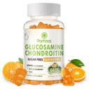 Glukozamina Chondroitin Gummies z musm & Elderberry Extra Siła - Joint Support, Antyoksydant Immune Support Supplement dla dorosłych, mężczyzn i kobiet. Pomarańczowy