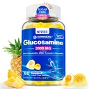 Bez cukru Glukozamina Chondroitin Gummies - Max Siła Suplement Mobilności dla Kobiet i Mężczyzn w / Glukozaminy siarczan 2000mg, Boswella, Curcumin & Kwas hialuronowy - Elastyczność Wsparcie - 60Cts