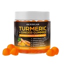 Turmerowe gumki, Joint & Muscle Relief + Immune Support, Naturalny aromat ananasowy, Nie-GMO Gluten- Free, 90 Gummies