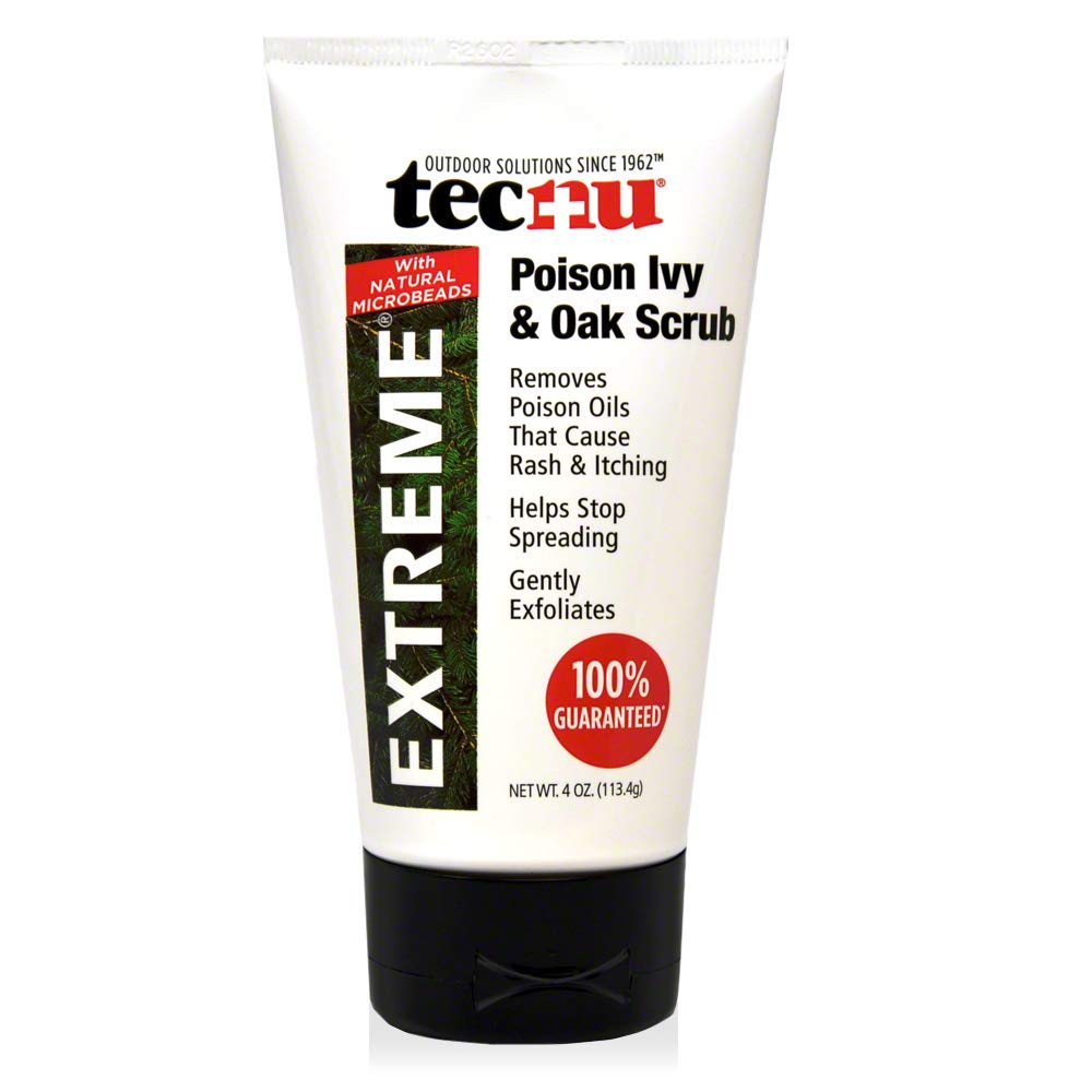 Tecnu Extreme Poison Ivy i Oak Scrub, Usuwa jadalne olejki roślinne, które powodują wysypkę i swędzenie, biały 4 uncje