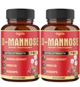 2 Opakowania 60 Liczy 4 Miesiące - Kapsułki D- Mannose - Naturalny Trakt moczowy Zdrowie i Wsparcie immunologiczne - 7in1 z Żurawiny, Dandelion, Hibiscus & Więcej