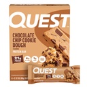Quest Nutrition Chocolate Chip Cookie Dżugh Bary, 21g Protein, 4, Węglowodany netto, 1 g cukru, wysokiej fiber, Gluten Free, Keto Friendly, 4 Hrabia